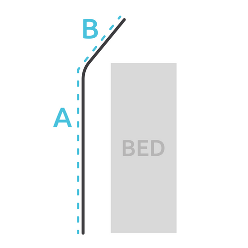 45 DEGREE BEND CURTAIN TRACK (TYPE 9)