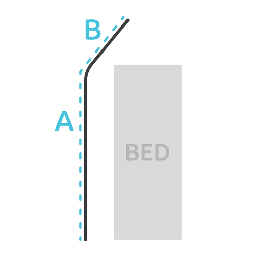 45 DEGREE BEND CURTAIN TRACK (TYPE 9)