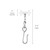 Covoc 7701 Roller Carrier with Bead Chain and Hook - Qty: 50