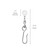 Covoc 7701 Roller Carrier with Bead Chain and Hook - Qty: 50