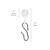 Covoc 9912 Roller Carrier with Hook - Qty: 50