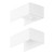 8785 End Stop + 8790 End Stop with Pullout - White