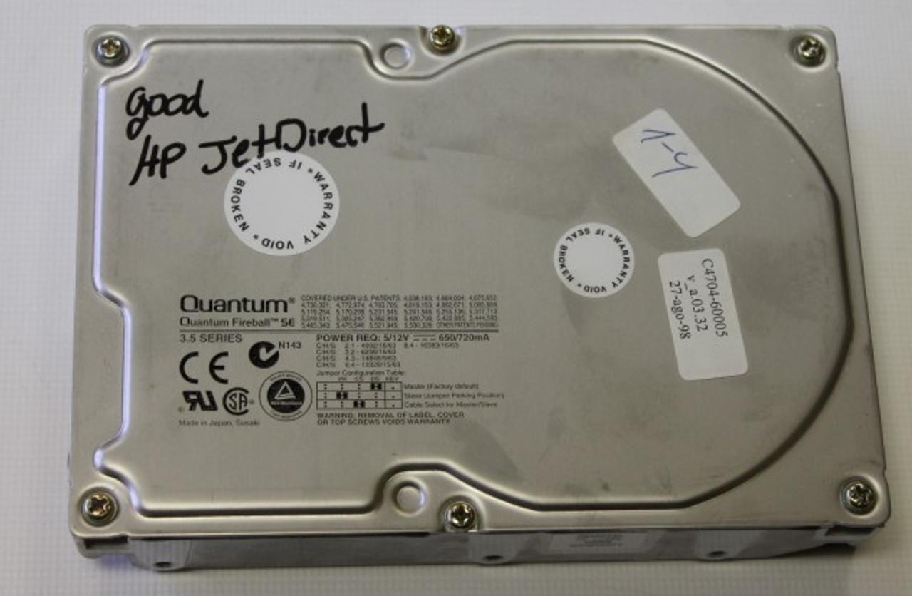 HP Jet Direct Hard Drive