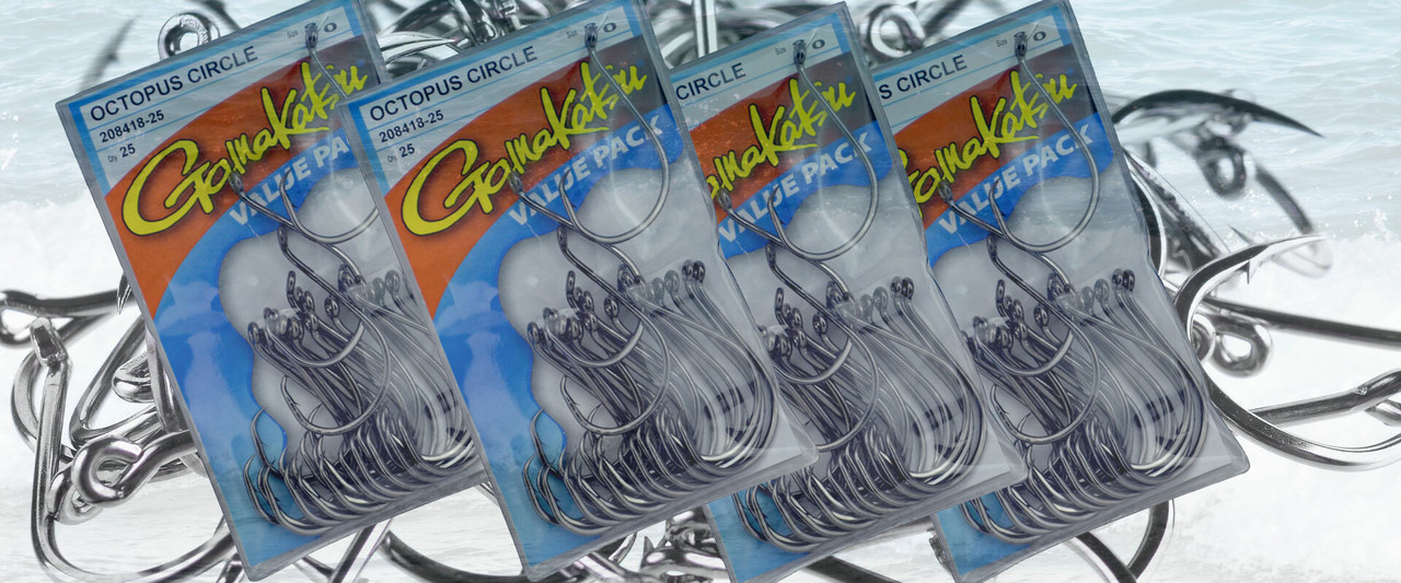 Gamakatsu Shiner Circle Hook Value Pack - Size 2/0, 25 Pieces