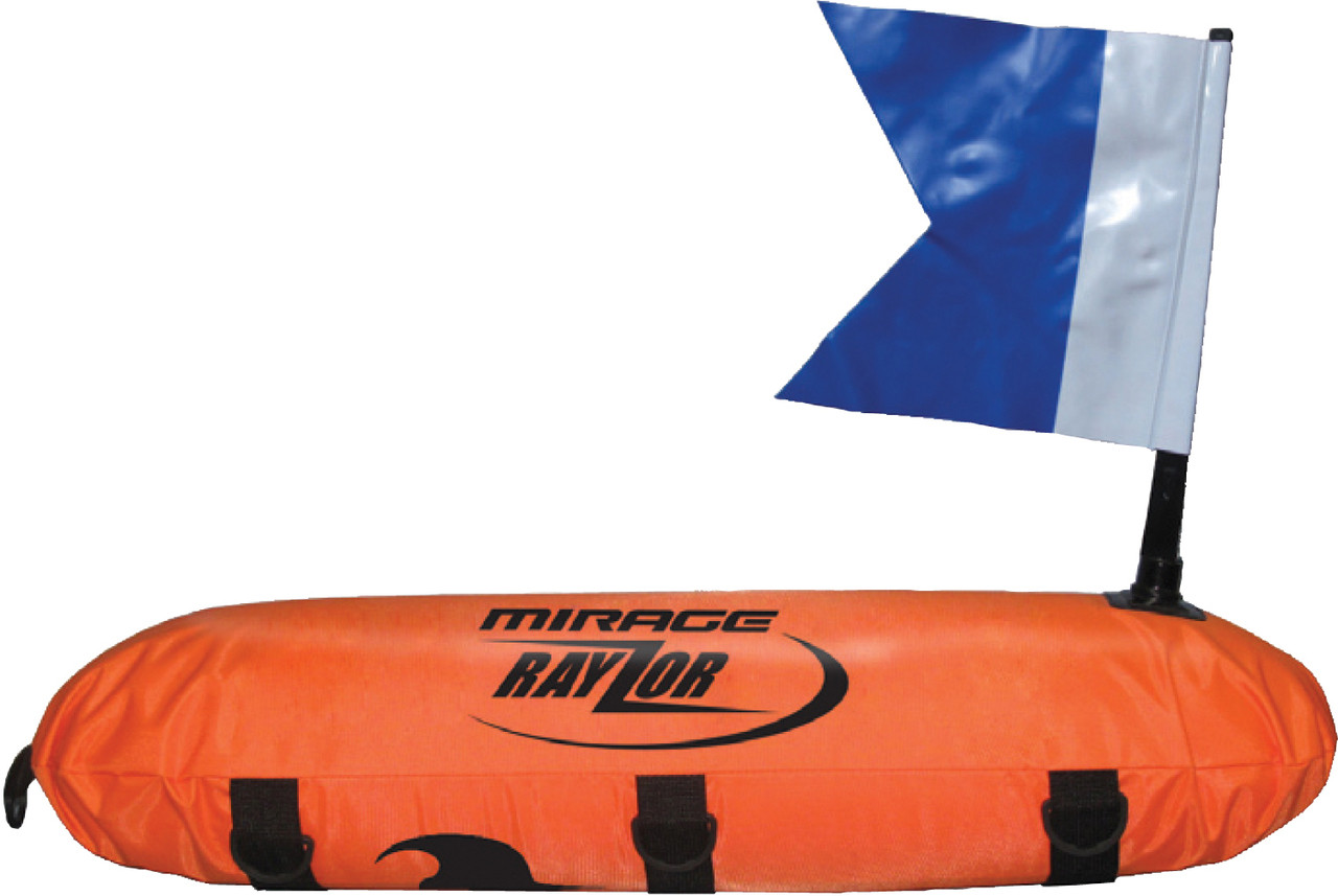 Mirage Rayzor Inflatable Torpedo Dive Float and Flag
