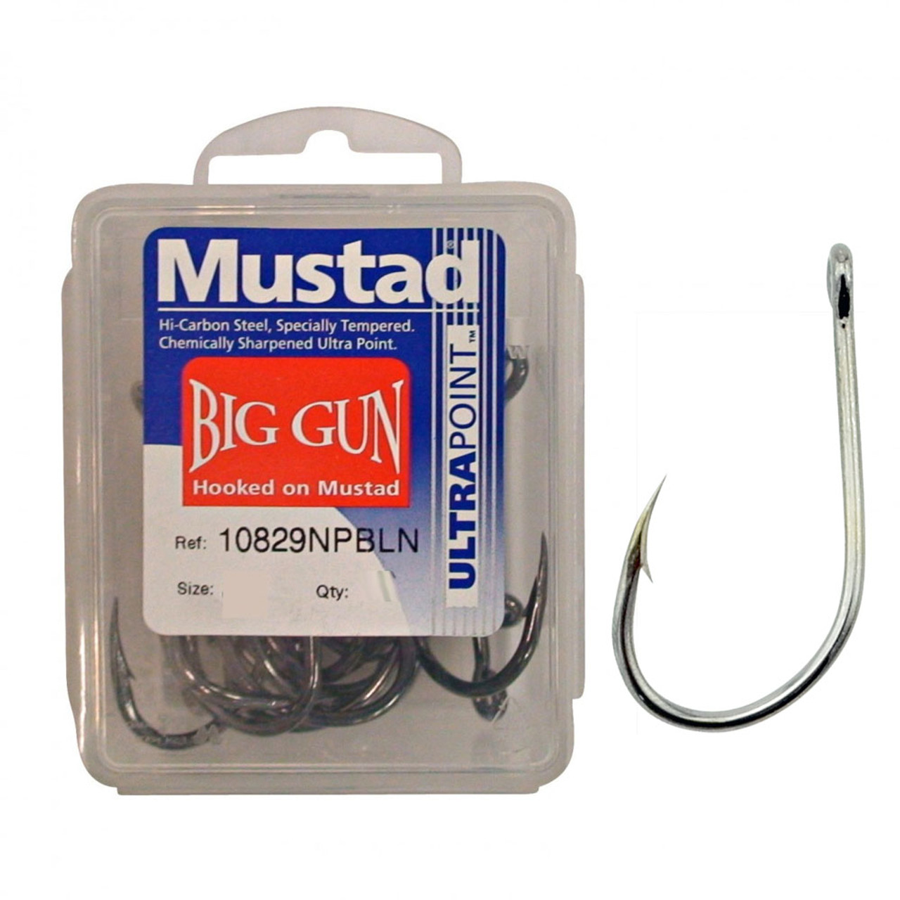 Mustad Big Gun Fishing Hooks - 25 Hooks Box