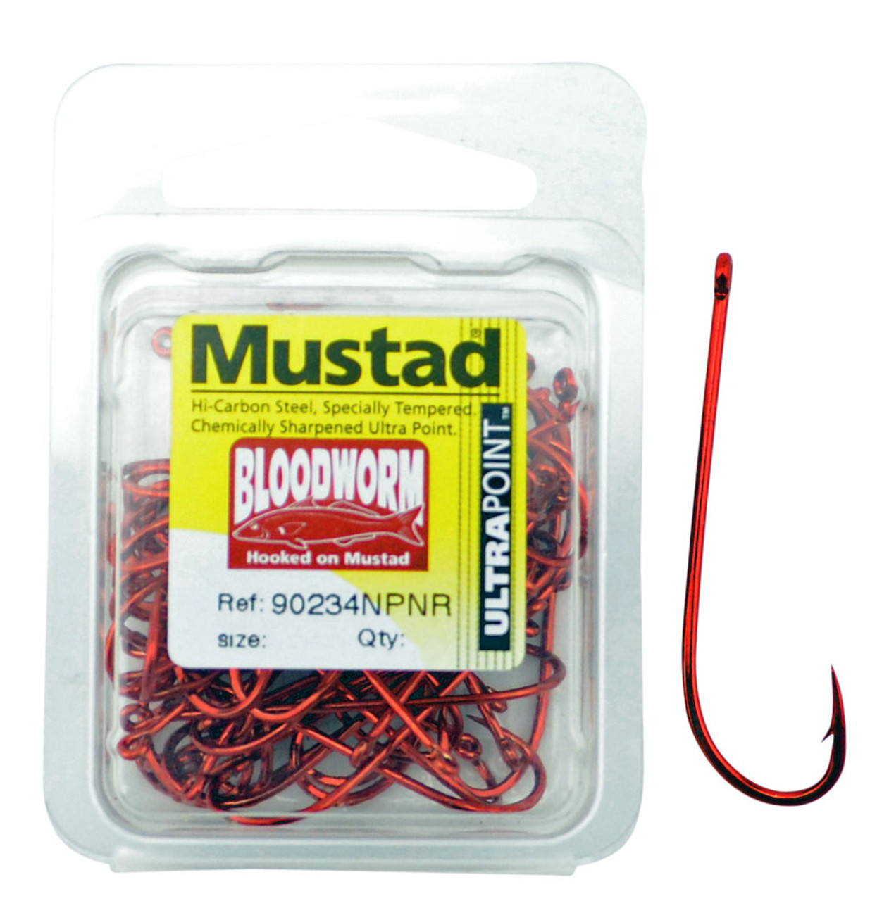 Mustad - Long Shank Beak Hook - Size 2/0, 8 pack - $1.95 - 92673-20 