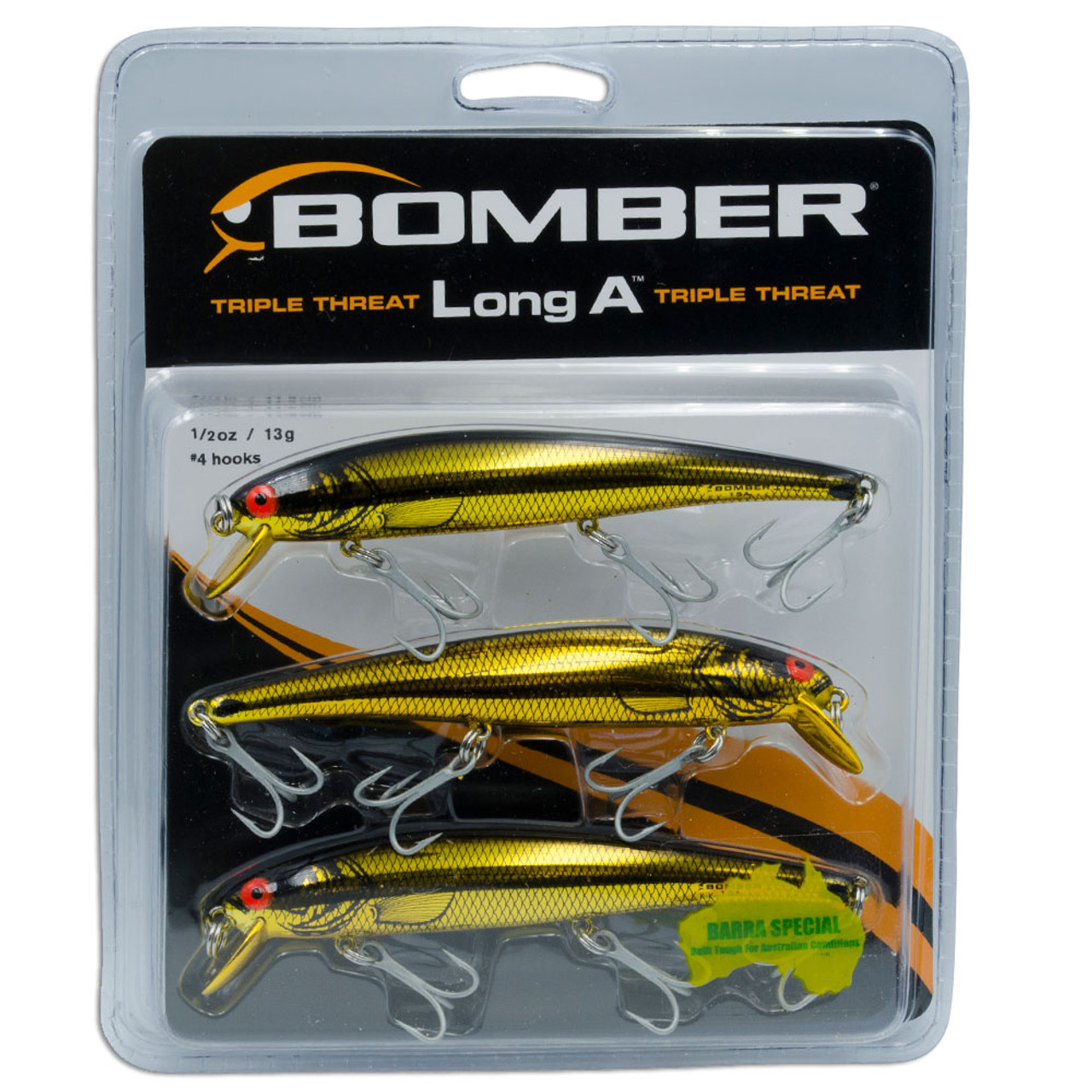 Gold Bomber Lure - Barra Triple Threat Barramundi Lures