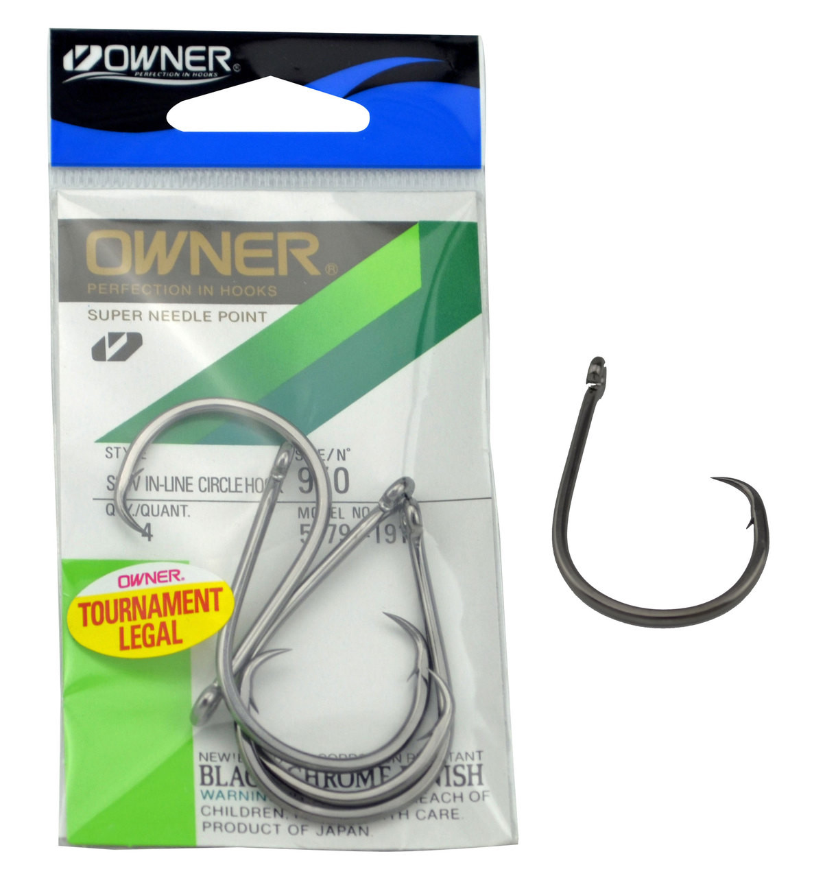 Owner SSW Inline Circle hooks (Model 5179)