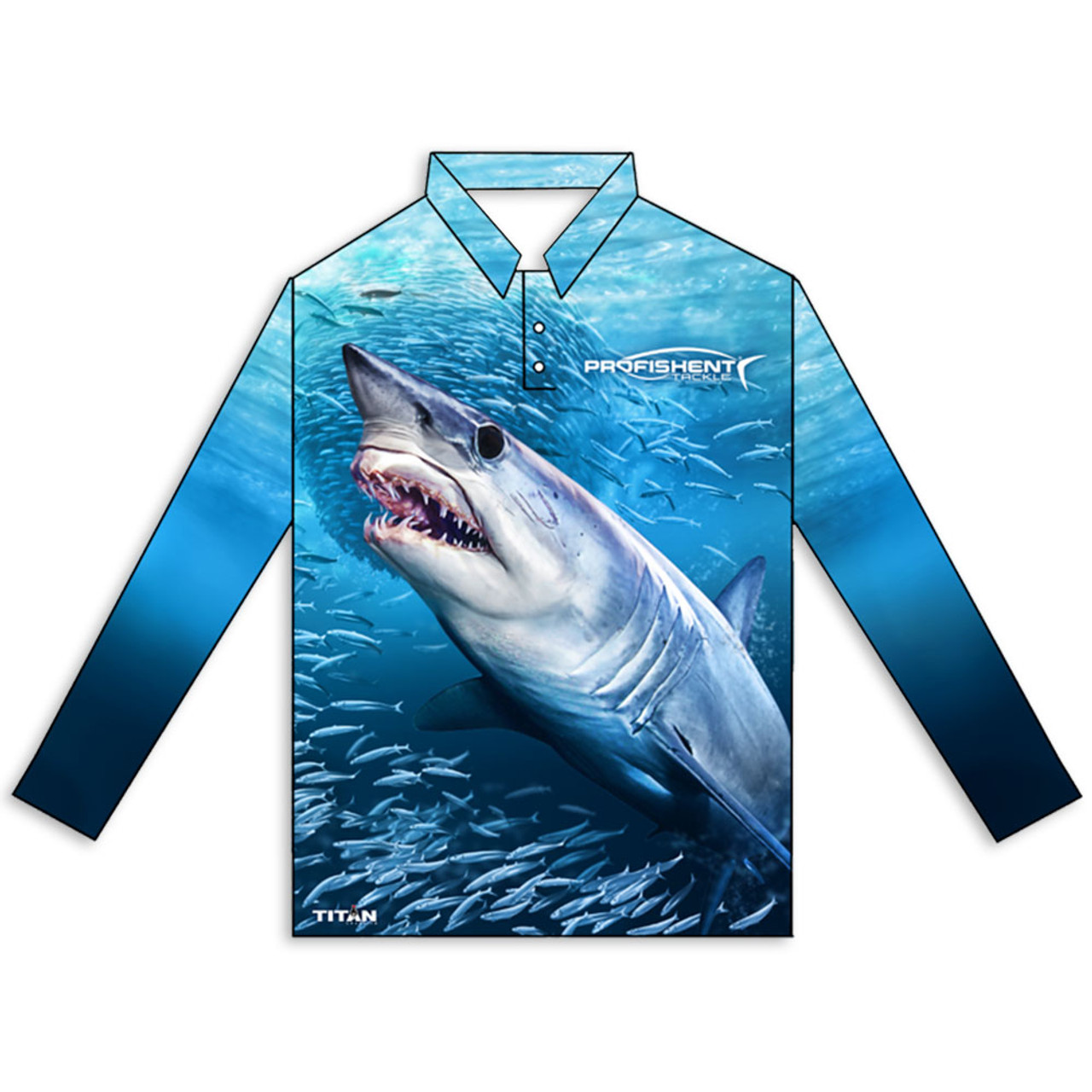 Profishent Tackle Sublimated Long Sleeve UPF 30+ Fishing Kids