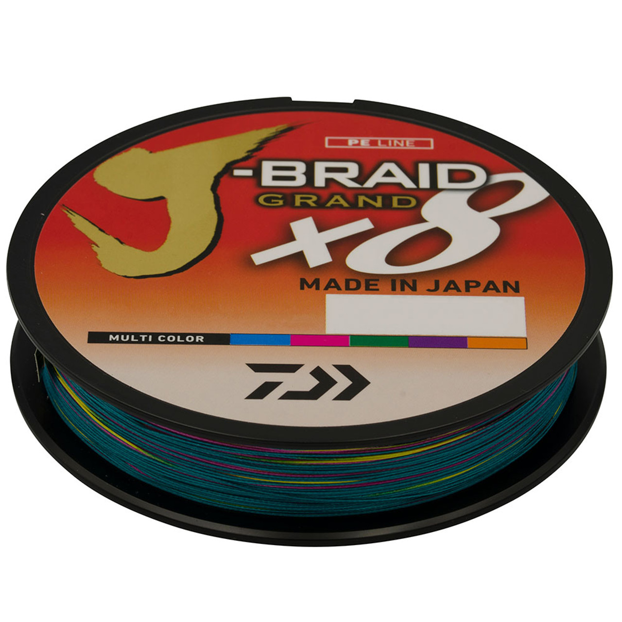 Daiwa J BRAID GRAND x8 500M Multi Colour Fishing Braid Line @ Otto's TW