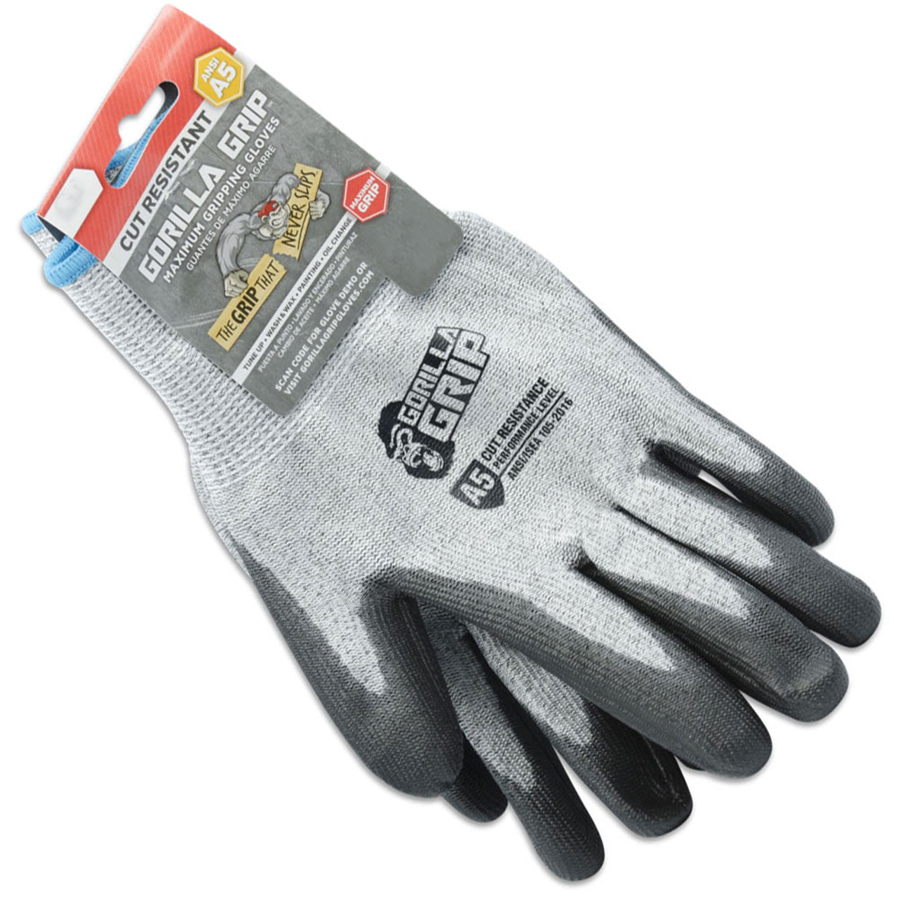 5 PACK Gorilla Grip Gloves - Medium 