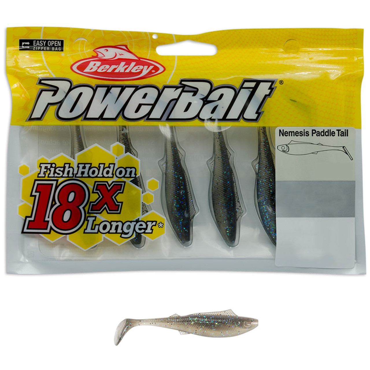  KJEIM Paddle Tail Swimbaits, 50 PCS Ribbed 3 Inchs