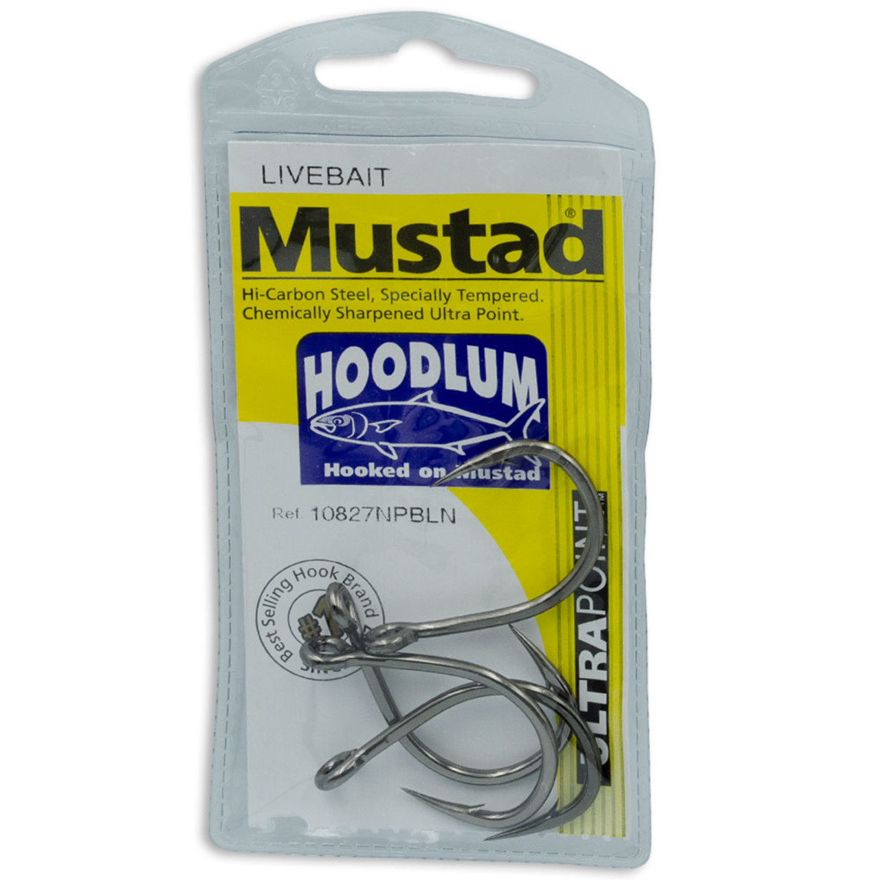 Mustad Hoodlum Live Bait Fishing Hooks 7/0