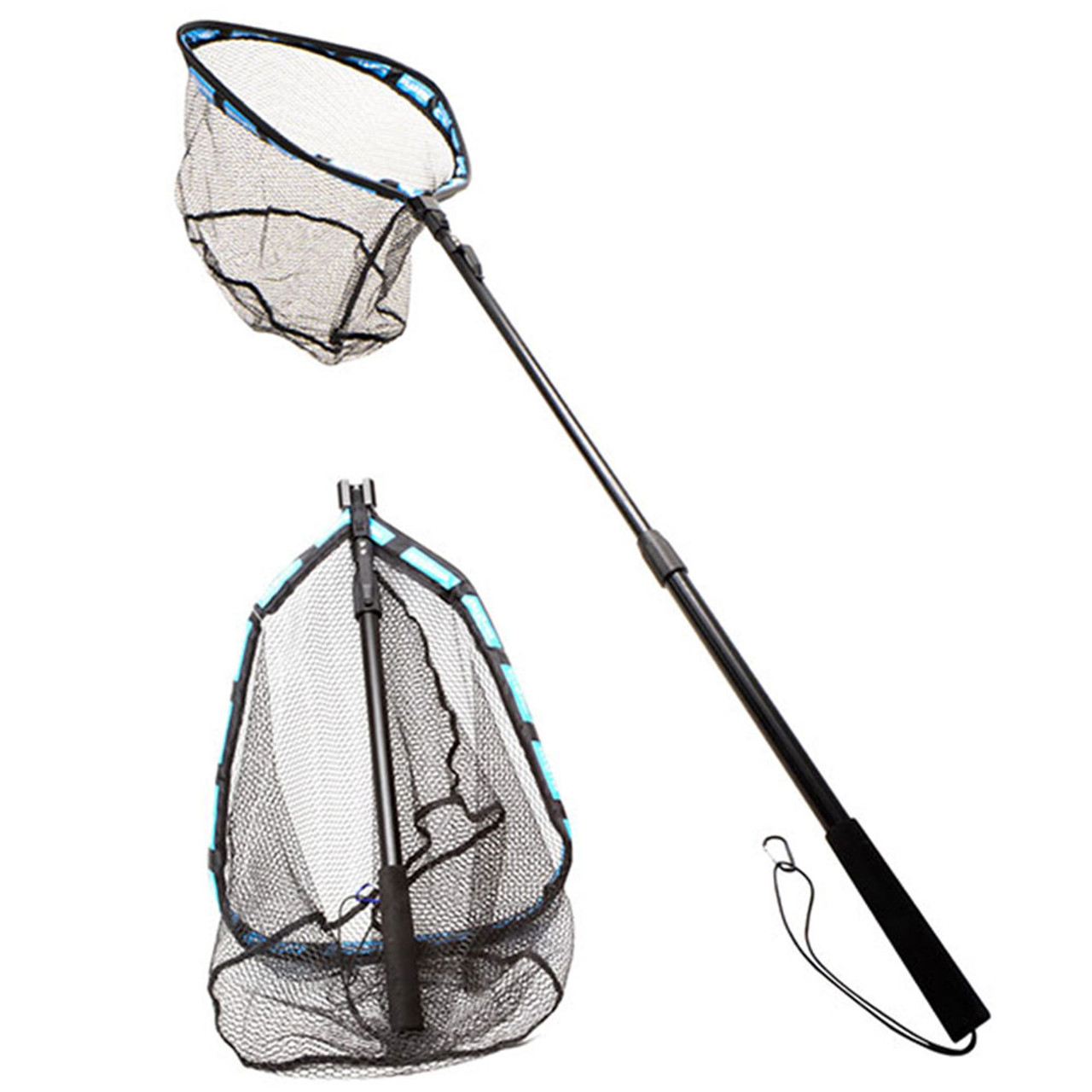 Tailored Tackle Floating Shore Fishing Net - Telescopic, Foldable, Portable  