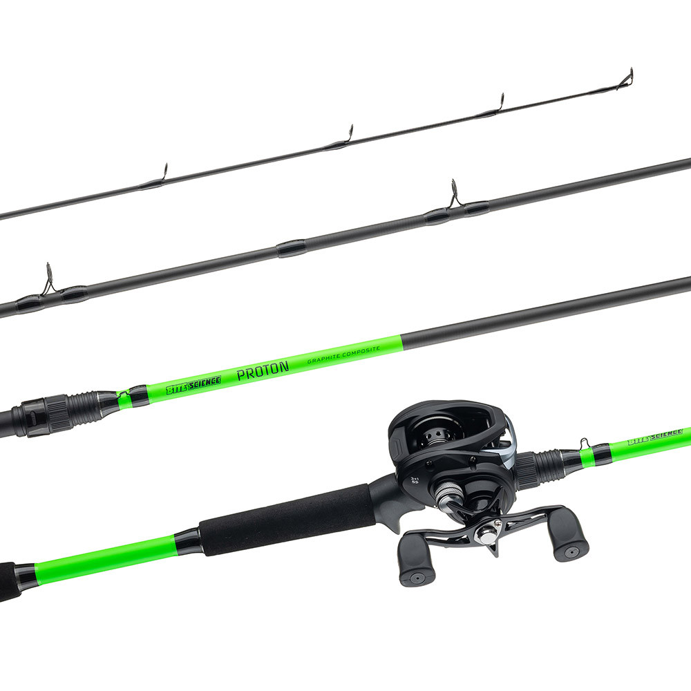 Bite Science Proton Baitcaster Combo Fishing Rod and Reel