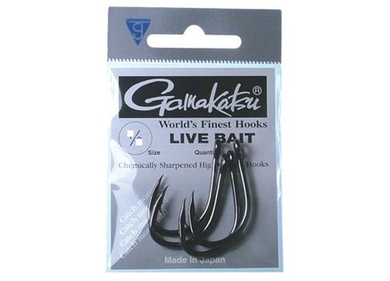 Gamakatsu Live Bait Heavy Duty Bulk Hooks- TackleDirect