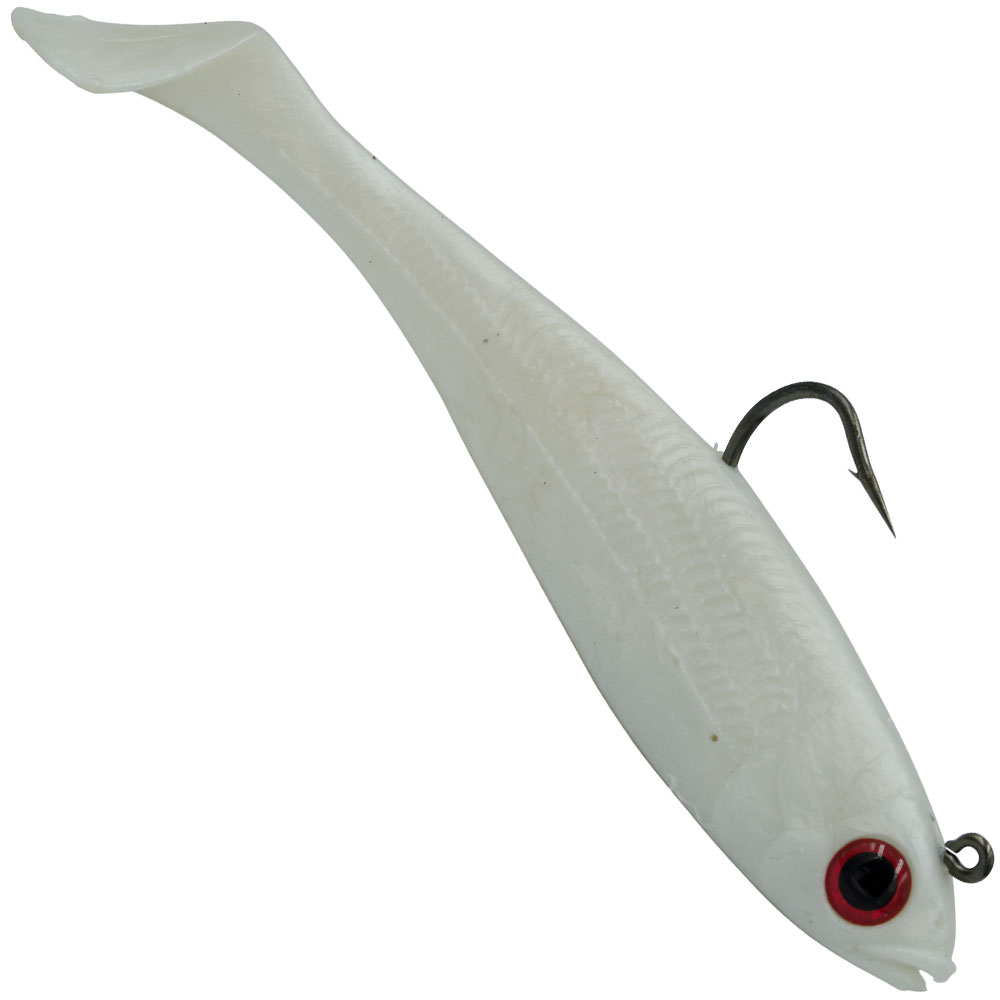 Pearl Red Eye Pre-Rigged Swim Shad Fishing Lure