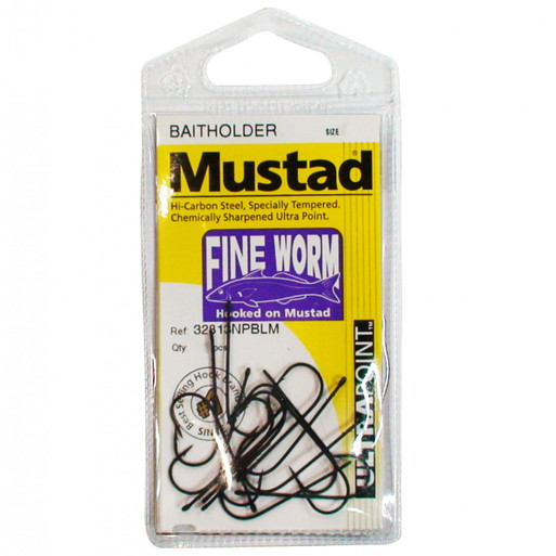 Mustad Fine Worm Fishing Hooks