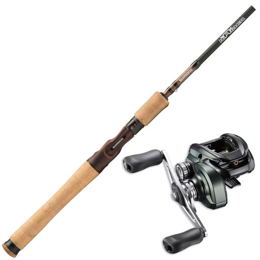 Shimano Raider Barra Mauler 2Pc Rod Curado Reel Combo