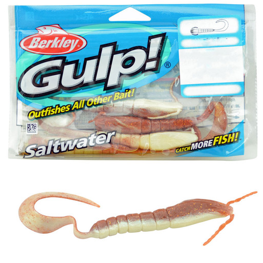 6 Pack of Berkley Gulp! 3 Inch Jigging Shrimp Soft Plastic Fishing