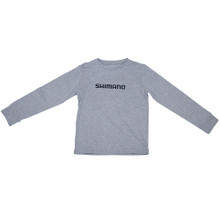 Shimano Kids T Shirt Grey Long Sleeve