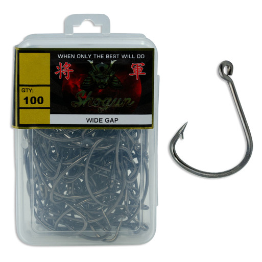 100 x Jarvis Walker Size 4 Baitholder Hooks - Red Chemically Sharpened  Hooks