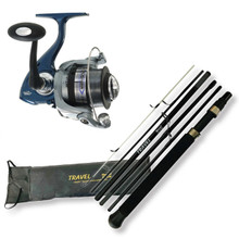 River & Lake Travel Fishing Rod Combo