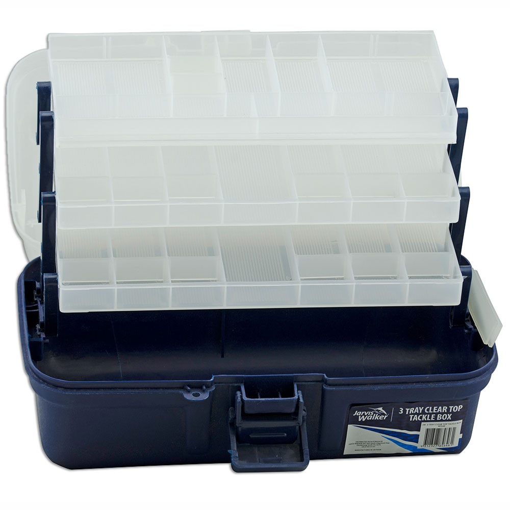 Jarvis Walker Tackle Box Clear Top