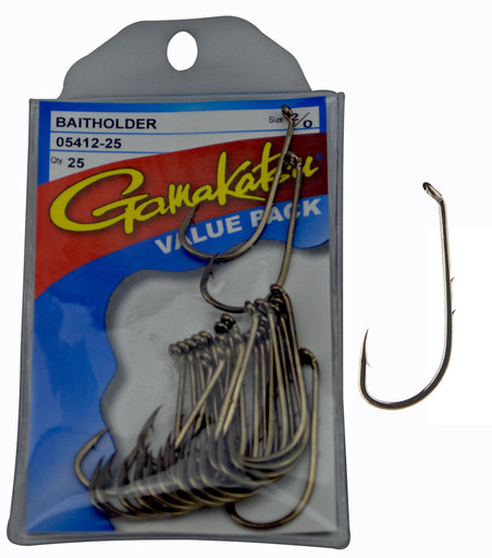 Gamakatsu Baitholder Fishing Hooks For Sale (25pc value pack)