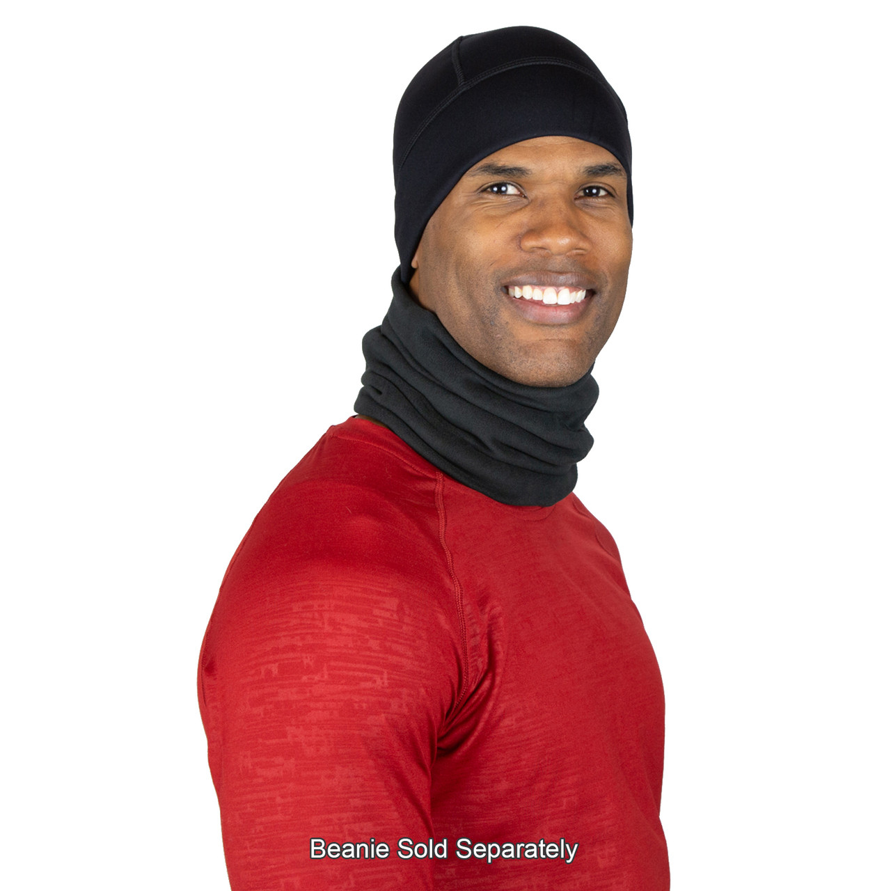 Fleece Neck Warmer Double Layer Fleece / Black