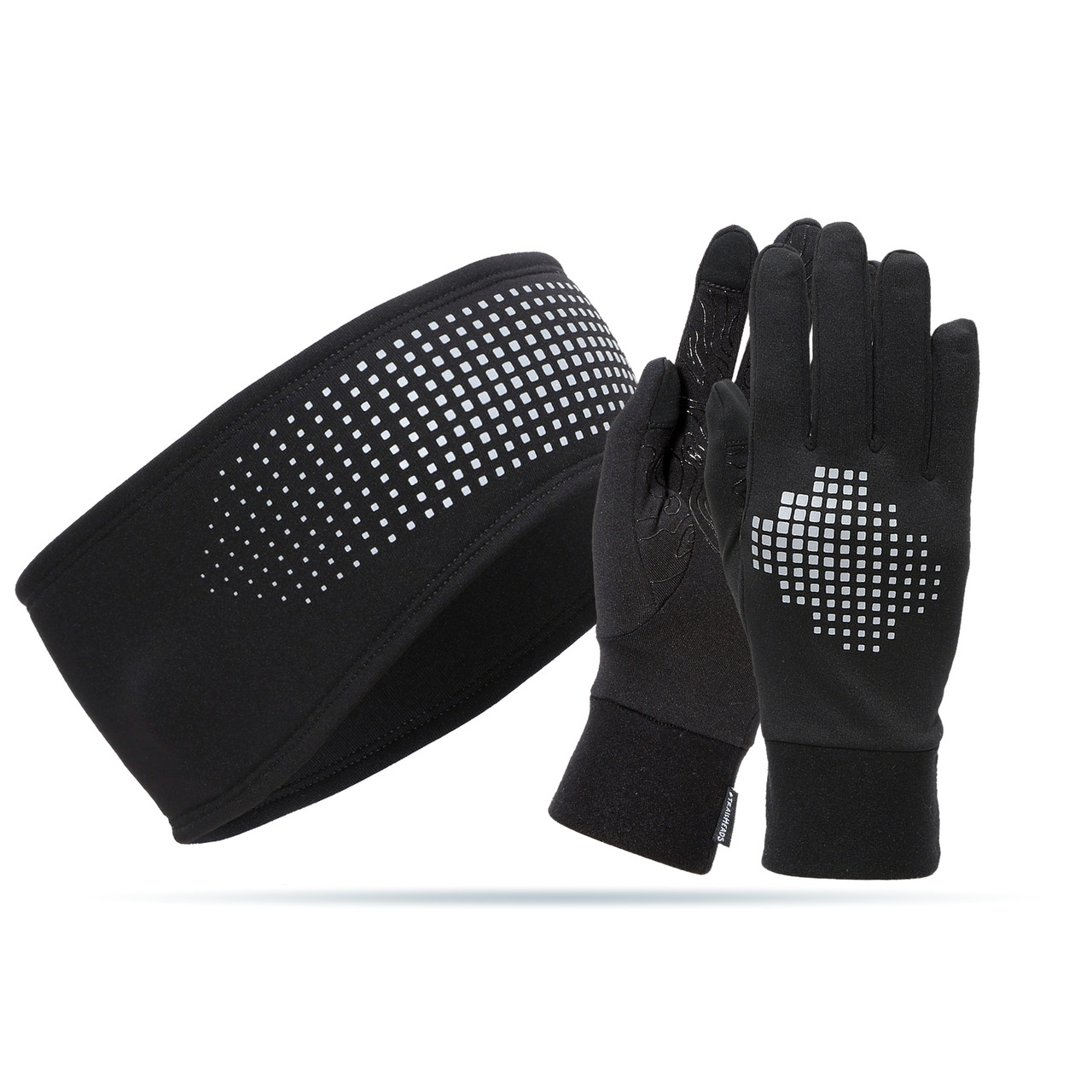 Gift Set for Men - Running Headband and Touchscreen Gloves
