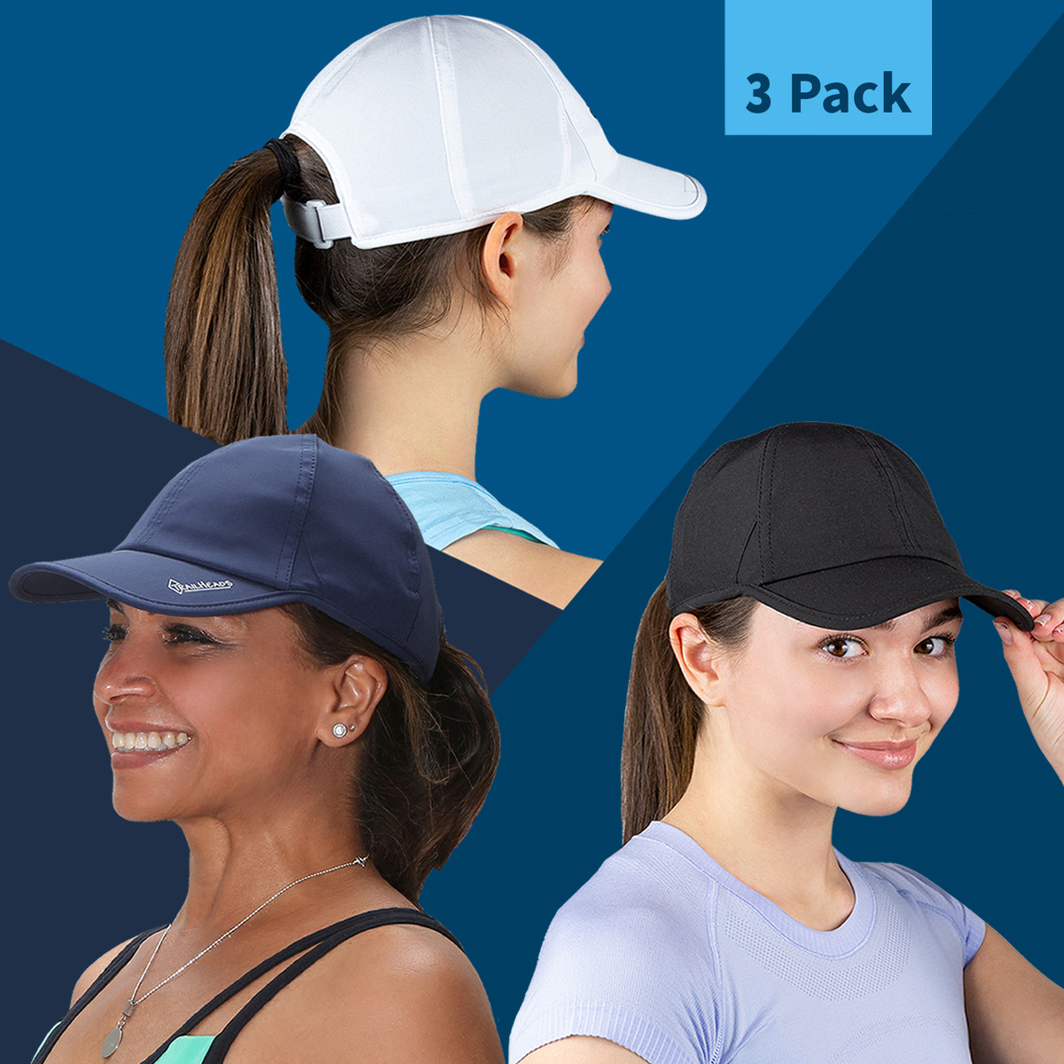 Women's UV Protection Hats 3 pack