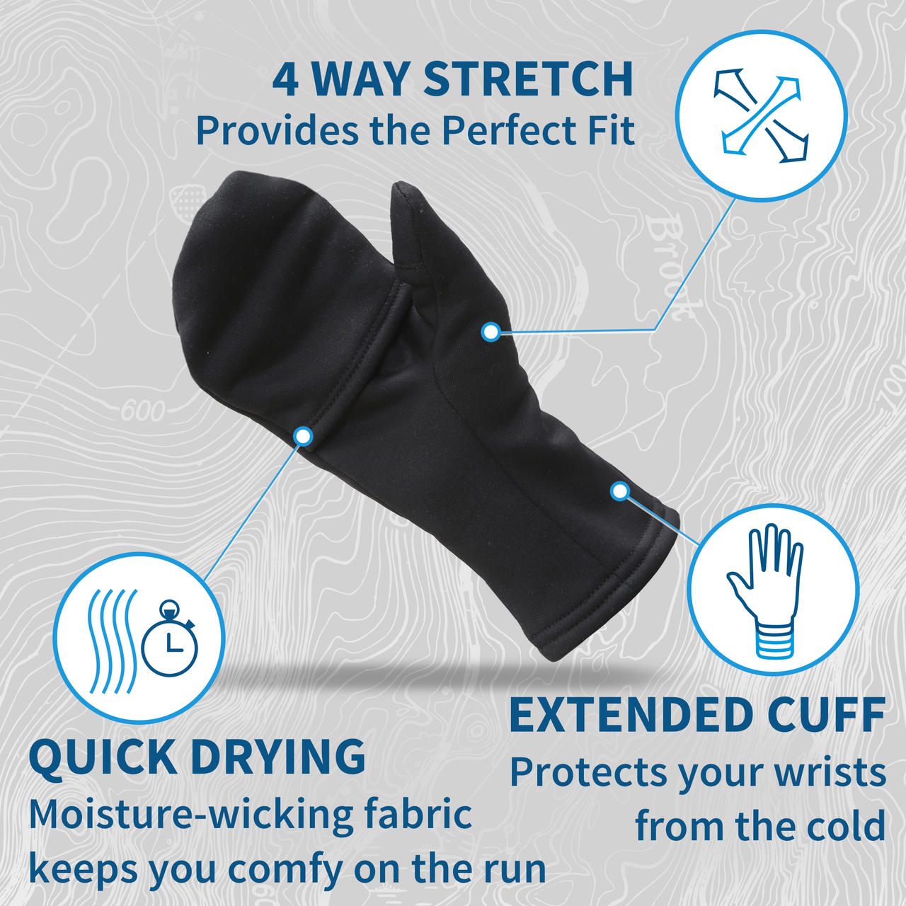 TrailHeads Women’s Fingerless Mittens - The Smitten