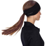 Women's Power Ponytail Headband - Made in the USA - black