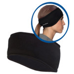 Women's Power Ponytail Headband - Made in the USA - black