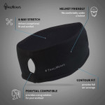 Women's Power Ponytail Headband - Made in the USA - black