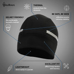 Men's Convertible Mittens and Running Beanie Reflective Gift Set Men's Convertible Mittens and Running Beanie Reflective Gift Set