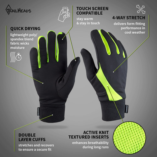 trailheads running gloves