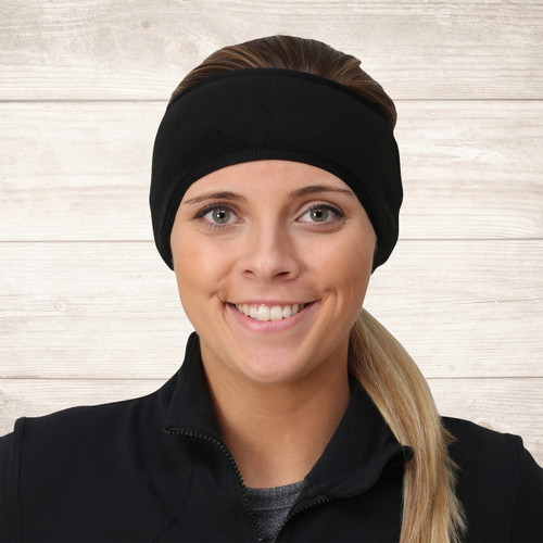 TrailHeads Women's Ponytail Headband - black / black