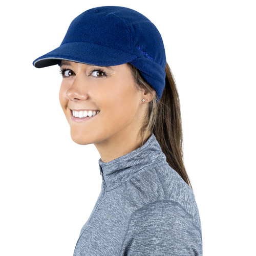 TrailHeads Women's Merino Wool Hat - Ponytail Hat for Runners