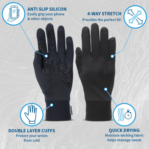 GripGrab Running Thermo Windproof Touchscreen Gloves - Guanti running