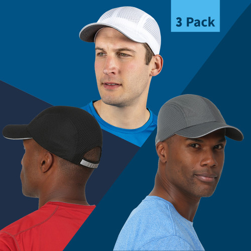 Race Day Men's Running Hat - 3-pack