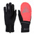 black - bright coral