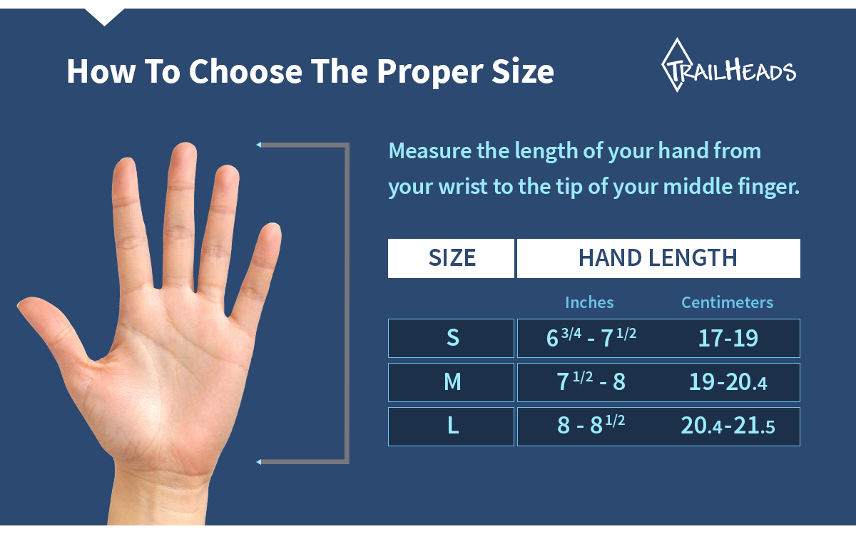 men's touchscreen gloves size chart