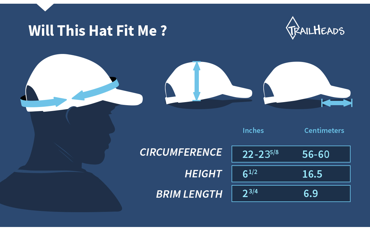 men's uv protection running hat size chart