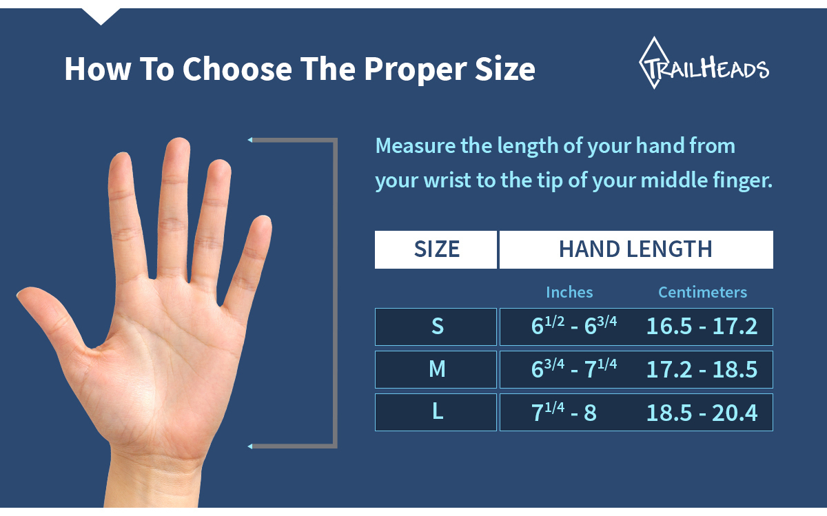 women's touchscreen gloves size chart