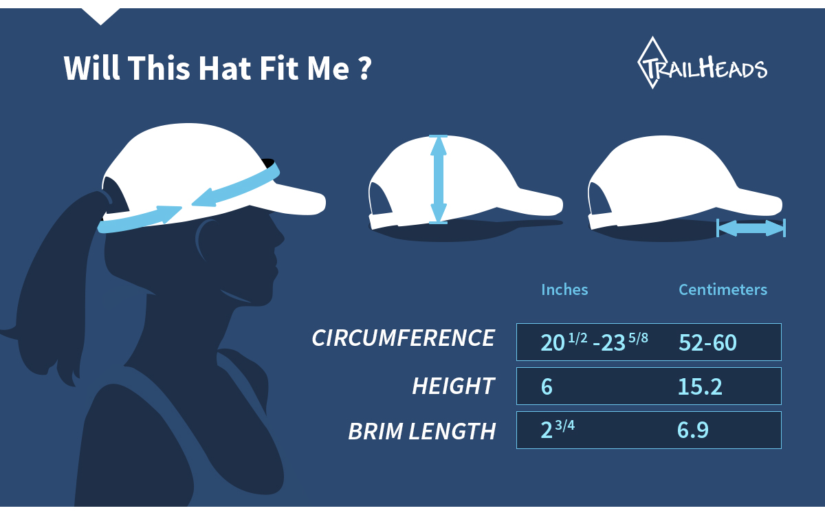 women's folding hat size chart