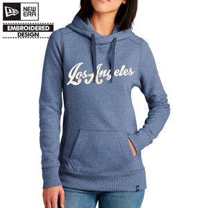 Los Angeles Script Sewn Blue Ladies New Era French Terry Hoodie