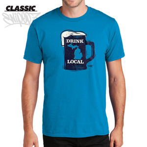 Michigan Drink Local Beer Mug Sapphire Classic T-Shirt